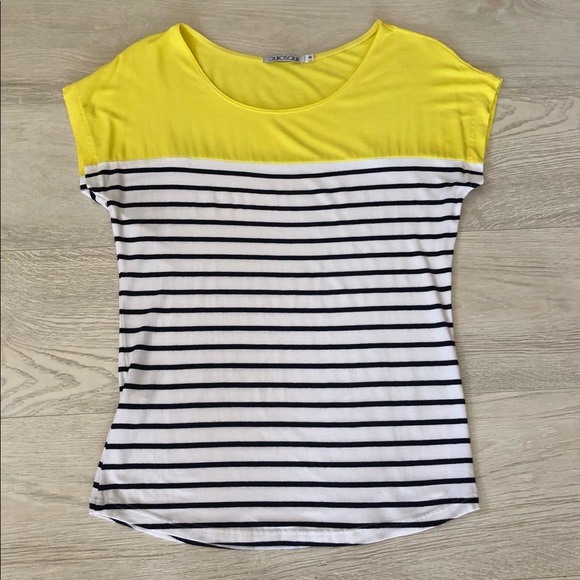 Quiosque Designer Striped Color Block Blouse Top - Picture 16 of 16